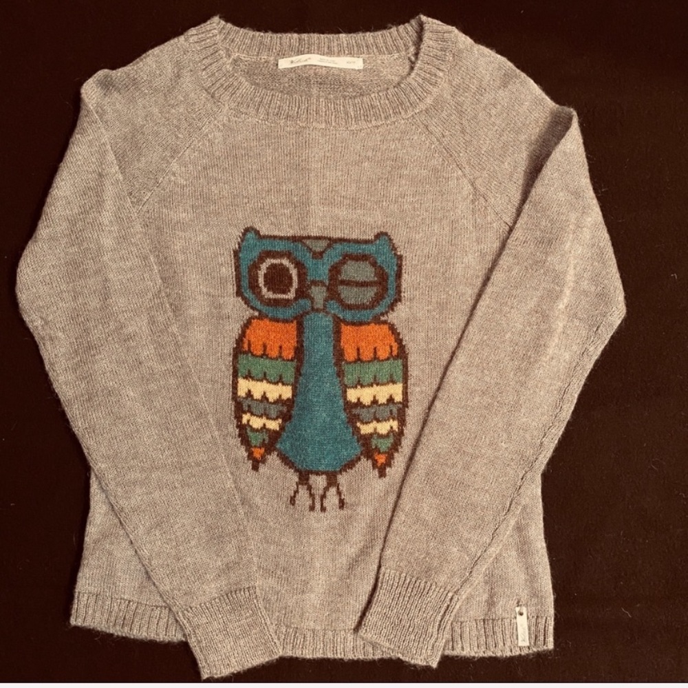 Woolrich Frost Grey Owl Sweater